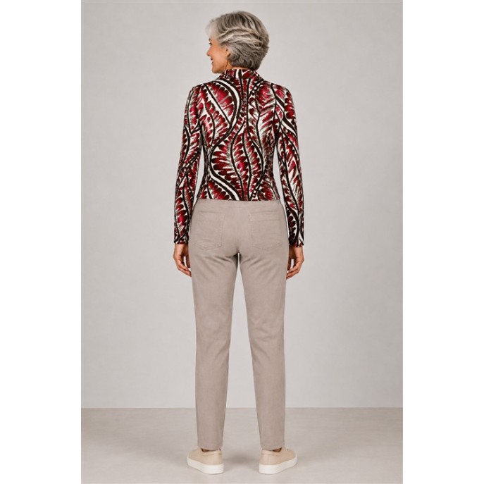Barbara Lebek blouse 15892062 Bordeaux print Barbara Lebek blouse 15892062 Bordeaux print